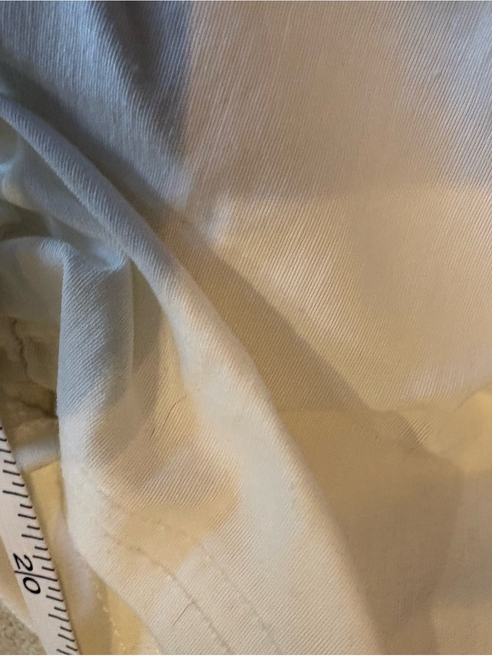 White Cropped Drawstring Hem Pants - Picture 8 of 10